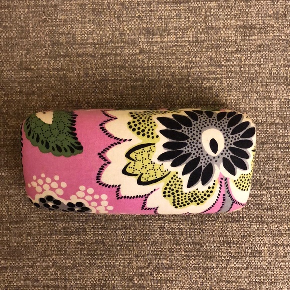 Vera Bradley Pink Floral Eye Glass Case - Picture 2 of 7